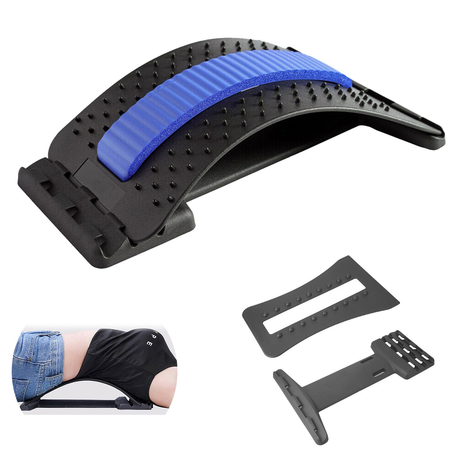 Randaco Rückentrainer Rückenstrecker, Wirbelsäulenstrecker Ergonomischer, verstellbar, einstellbar