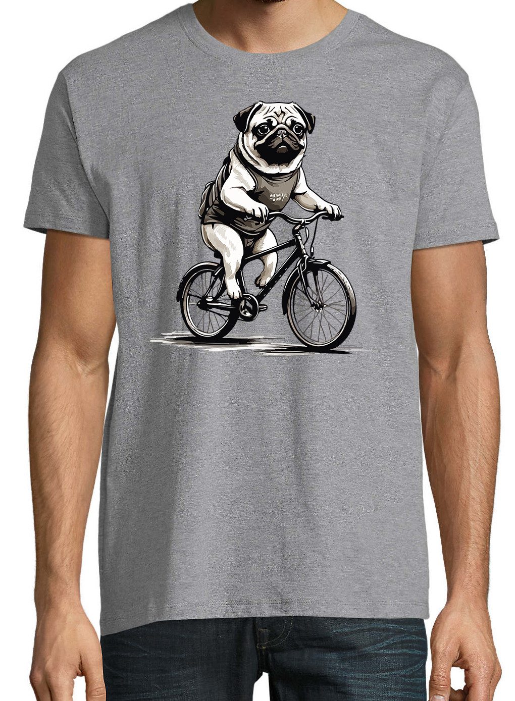 Youth Designz Print-Shirt Mops Fahrrad Herren günstig online kaufen