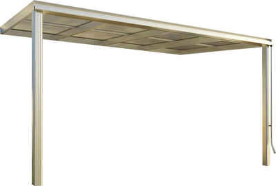 Beckmann Terrassendach Exklusiv Gr. 2, BxT: 407x270,7 cm, Bedachung Doppelstegplatten