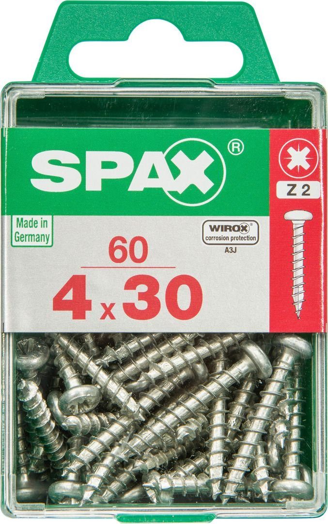 60 SPAX x 30 4.0 Spax Universalschrauben Holzbauschraube TX mm 20 -