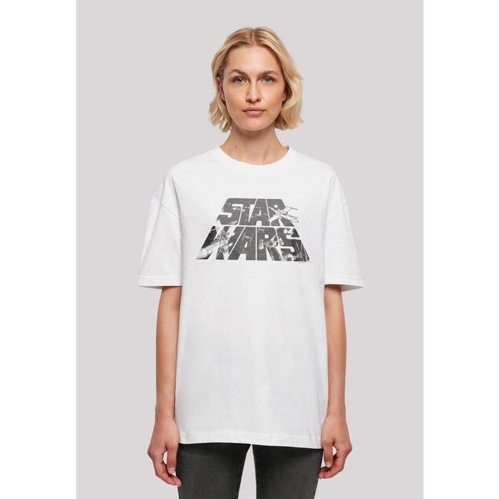 F4NT4STIC T-Shirt Star Wars Logo Space Sketch