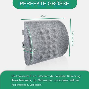 UMI Lendenkissen Lendenkissen Rückenlehne Büro Sessel Auto Rückenkissen Lordosenstütze, Lendenrückenstützkissen-Set, Lendenrückenkissen mit Memory-Schaum, Rückenkissen aus Memory-Schaum für verbesserten Sitzkomfort