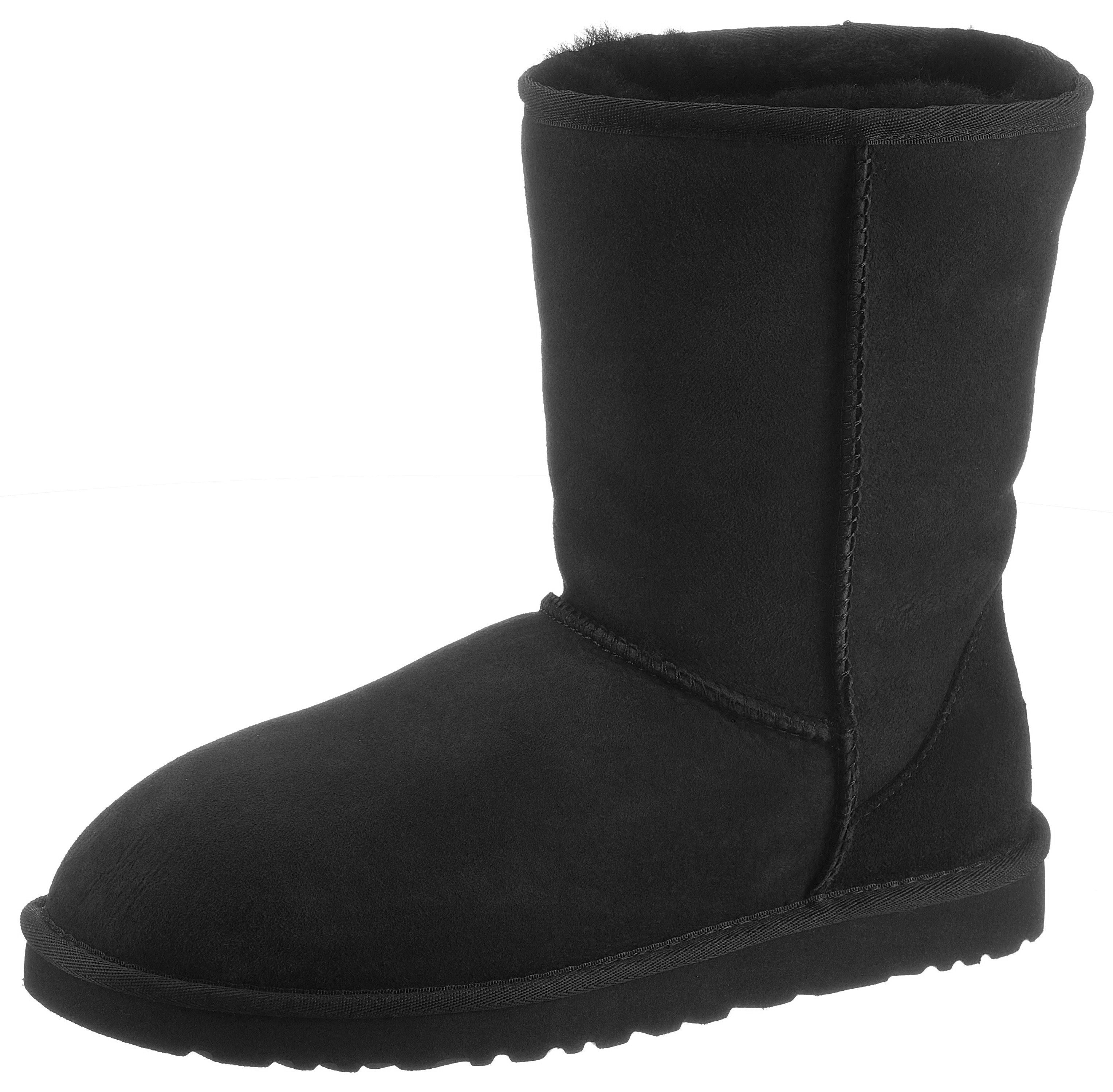 UGG UNISEX, Classic Short Winterboots Stiefel, Schlupfboots mit modischen Ziernähten