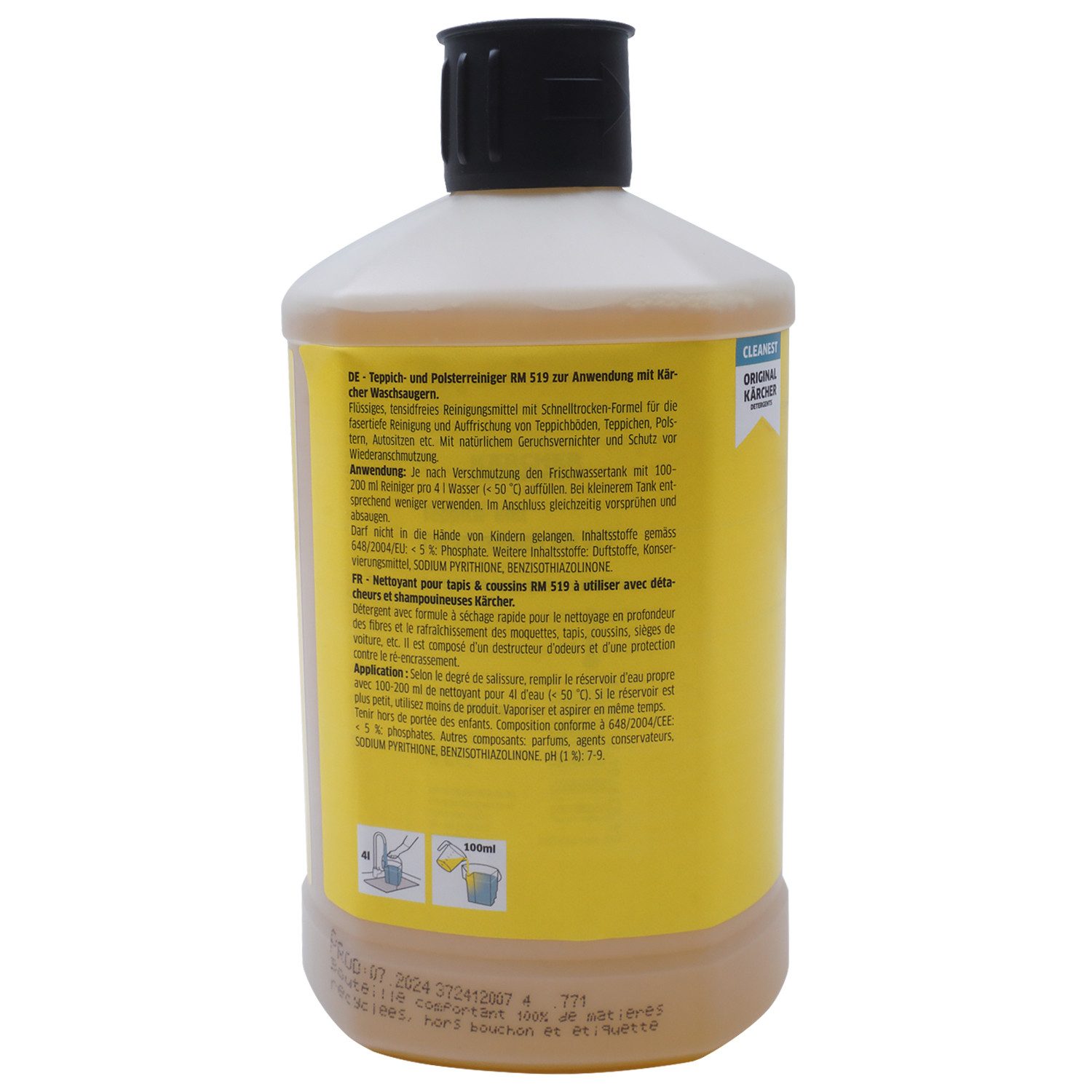KÄRCHER Reinigungsmittel Kärcher RM 62957710 Teppichreiniger (für Waschsauger)