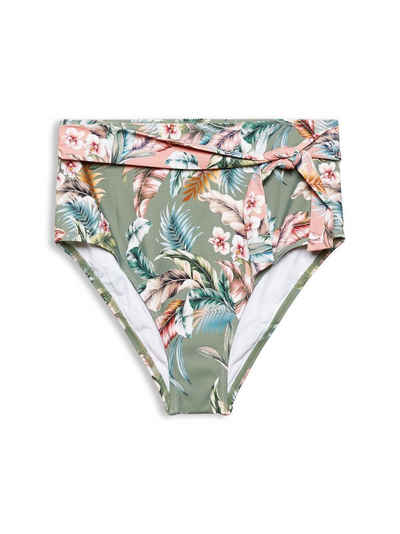 Esprit Bikini-Hose »Recycelt: Highwaist-Bikini-Slip mit Print«