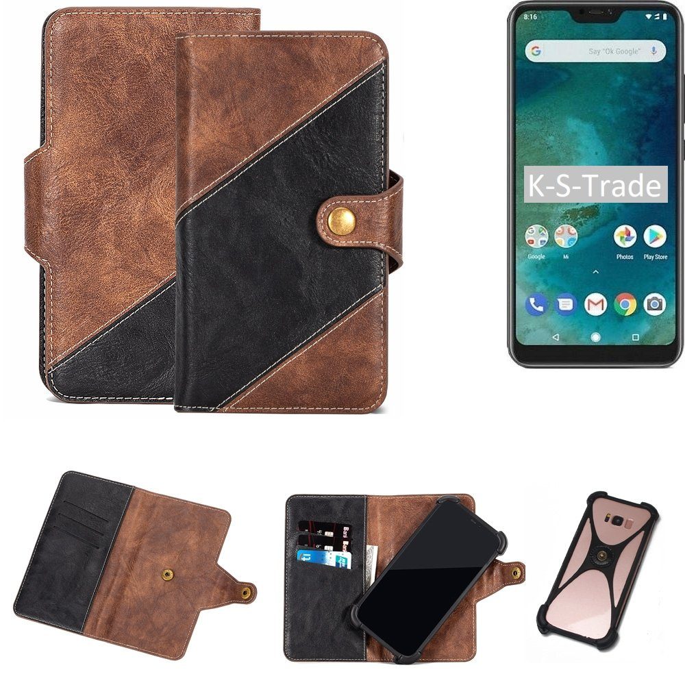 K-S-Trade Handyhülle für Xiaomi Mi A2 Lite, Handy Hülle Schutz Hülle Schutzhülle Bookstyle Case Handy Cover