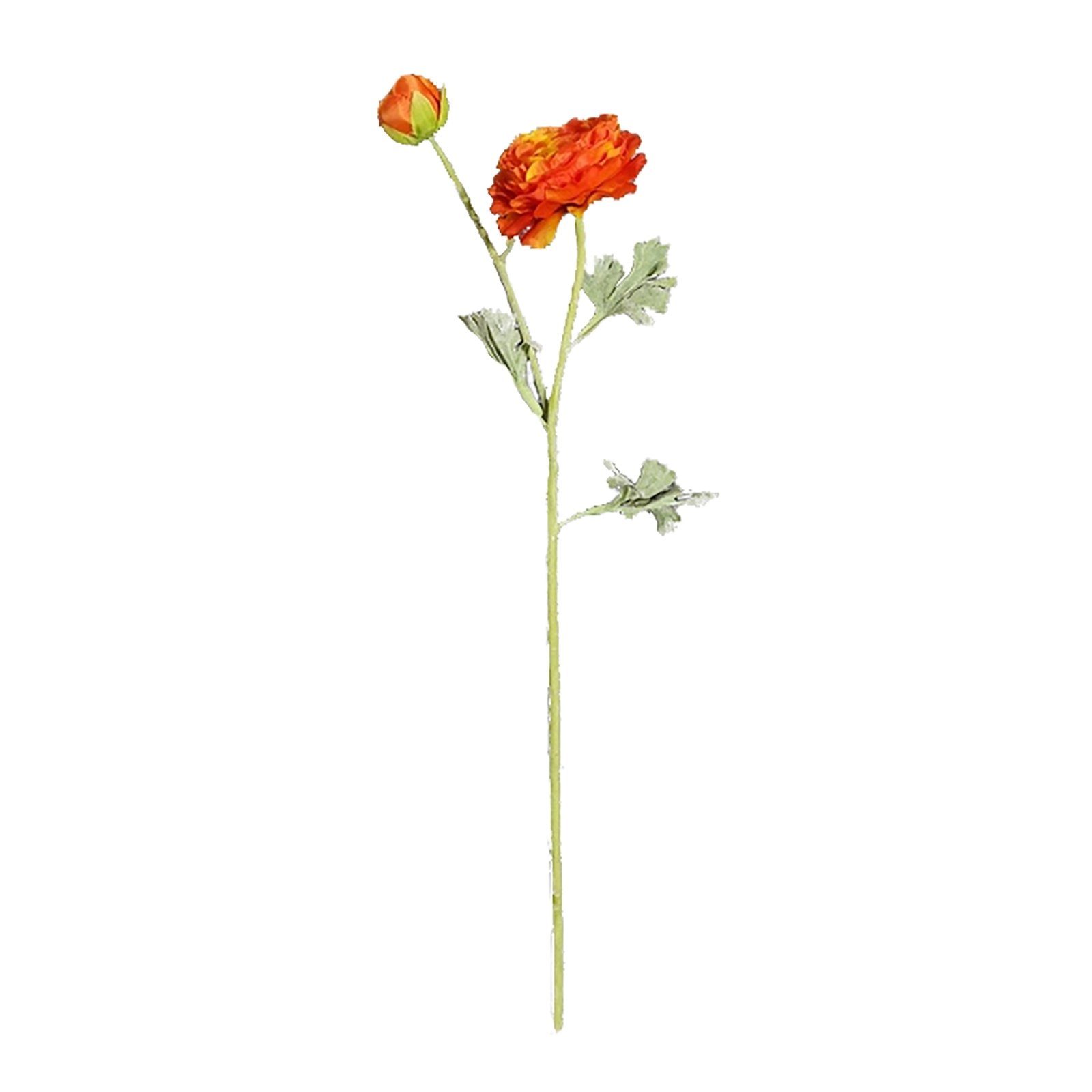 Kunstblume Kunstblume Ranunkel, Orange Flora Ranunkel, HTI-Living, Höhe 58 cm