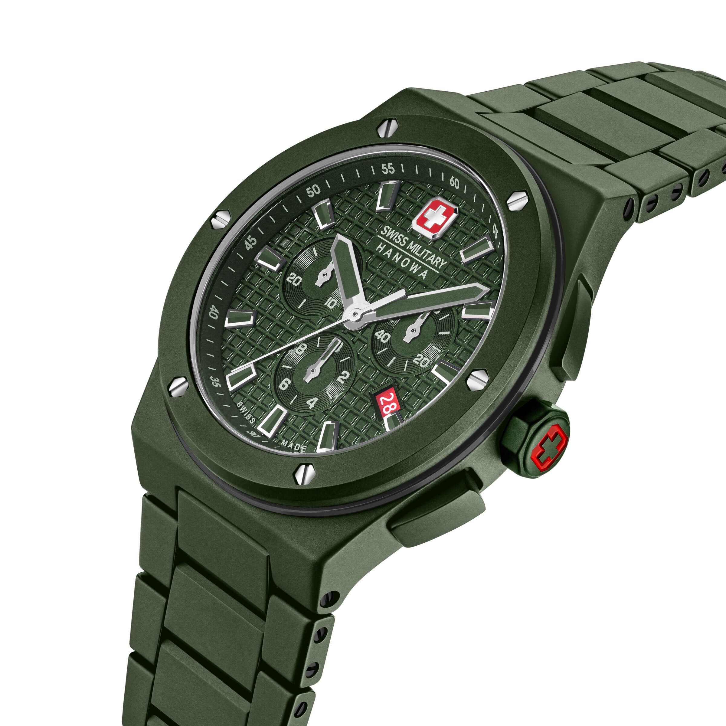 Swiss Military Hanowa Quarzuhr Quarzuhr Herrenuhr 43 Quarz Herren