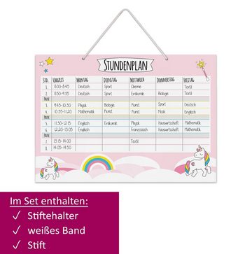 younikat Schülerkalender Einhorn-Stundenplan zum Aufhängen in DIN A4 I zum Schulanfang I dv_890
