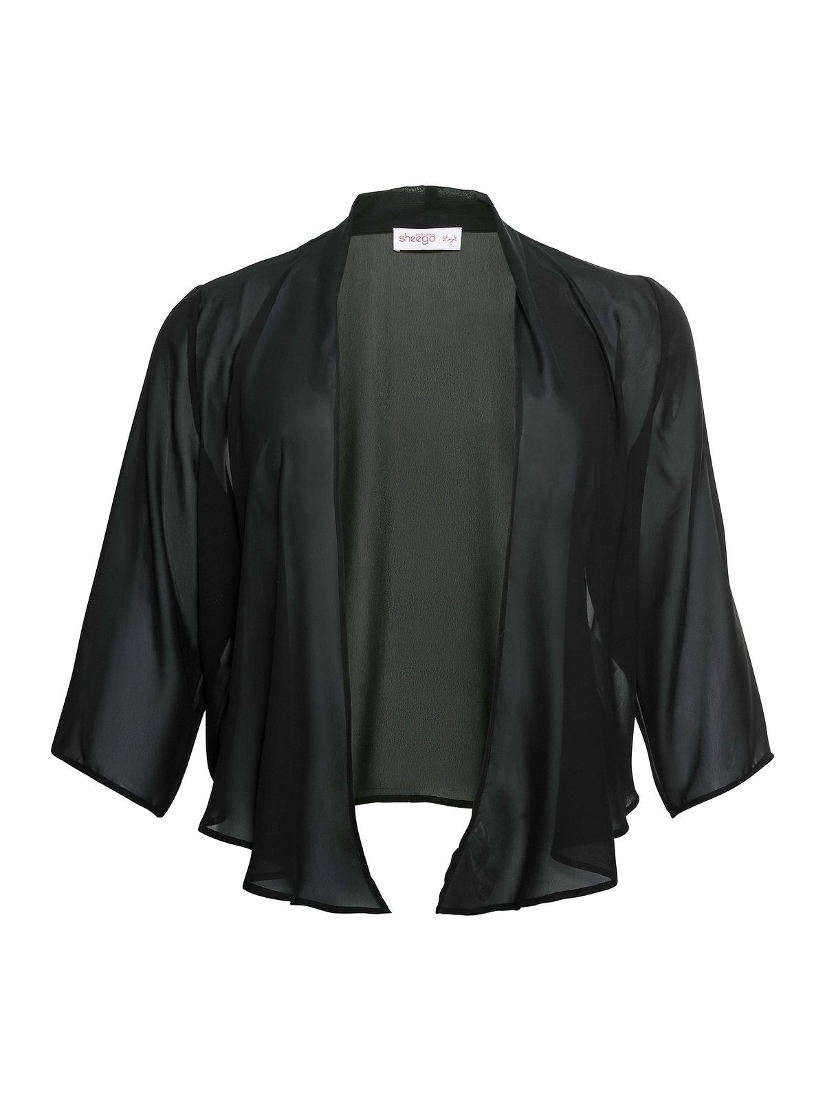 Bolerojacke aus Sheego Große Größen schwarz Chiffon