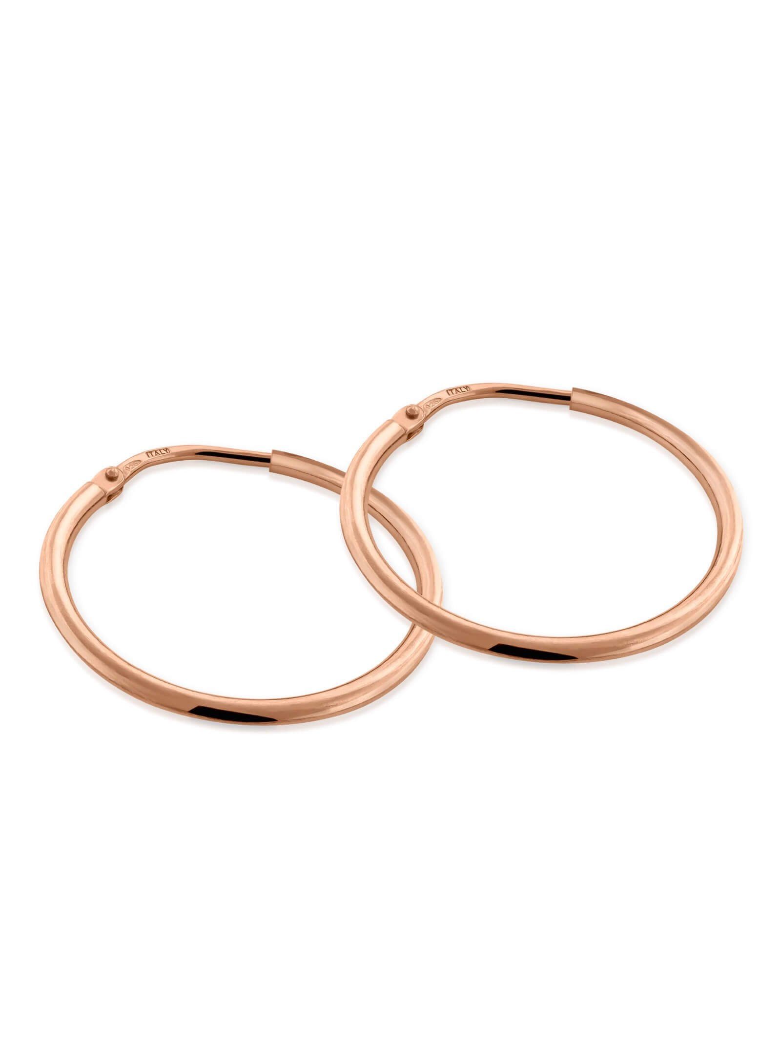 Paar Creolen Kreolen ORBIT Kreis 2cm