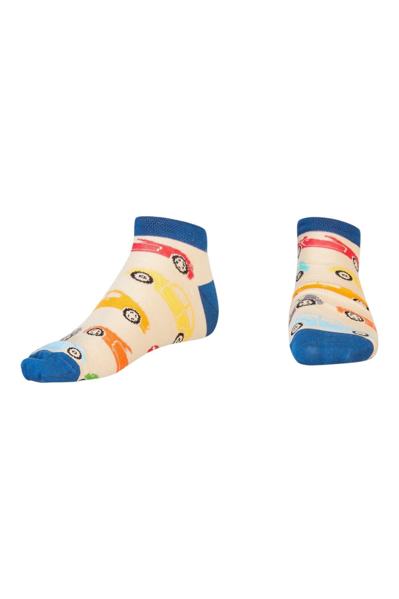 AbgeStrumpft Sneakersocken Abgestrumpft Sneaker Auto (1 Paar, 1-Paar, 1 Paar) lustiges Design