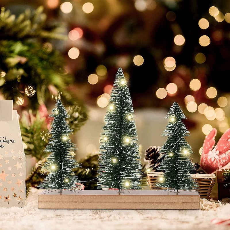 Salcar Künstlicher Weihnachtsbaum Mini Künstlicher Weihnachtsbaum mit LED