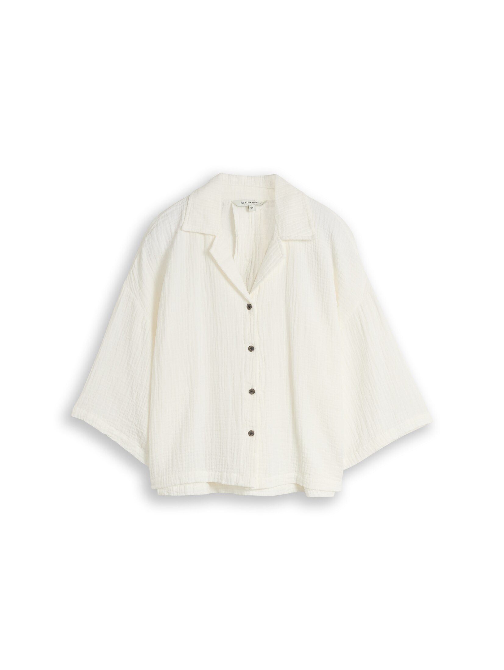 TOM TAILOR Langarmbluse Blusen & Shirts Oversize Musselin Bluse aus Baumwolle