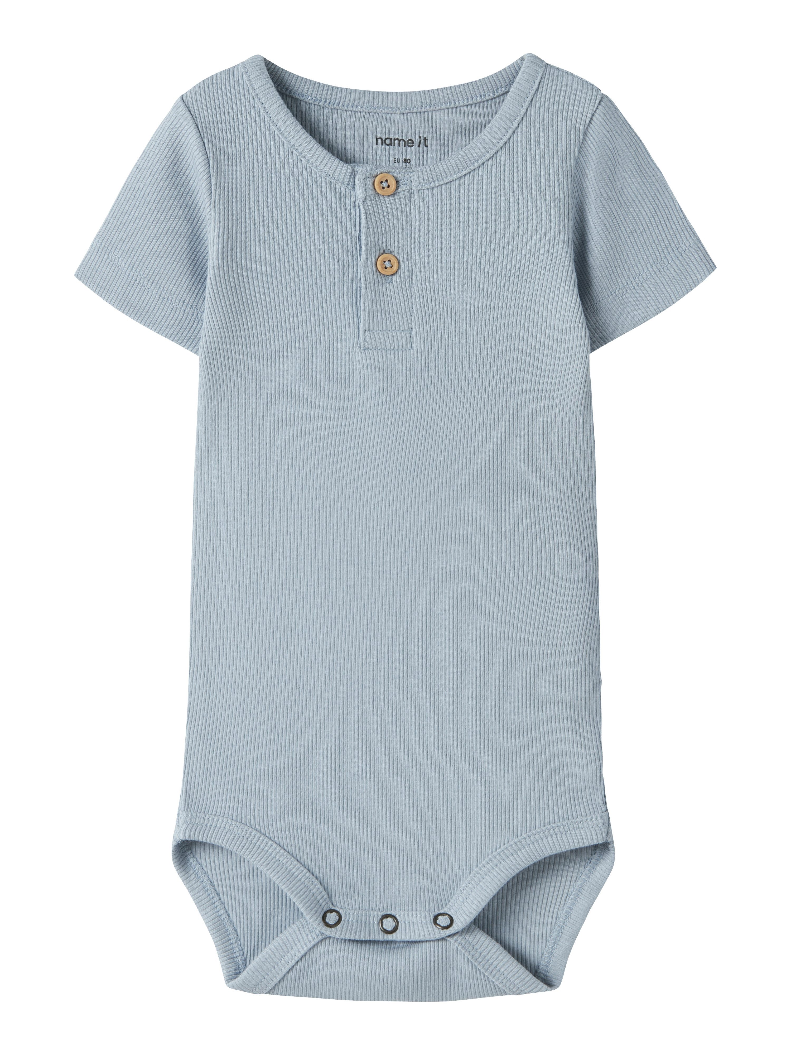 Name It Kurzarmbody NBMKAB SS BODY NOOS Baumwollmischung, Kurzarm, Knopf-Details
