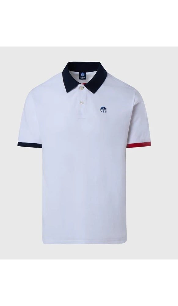North Sails Poloshirt (Baumwolle) weiss Herren