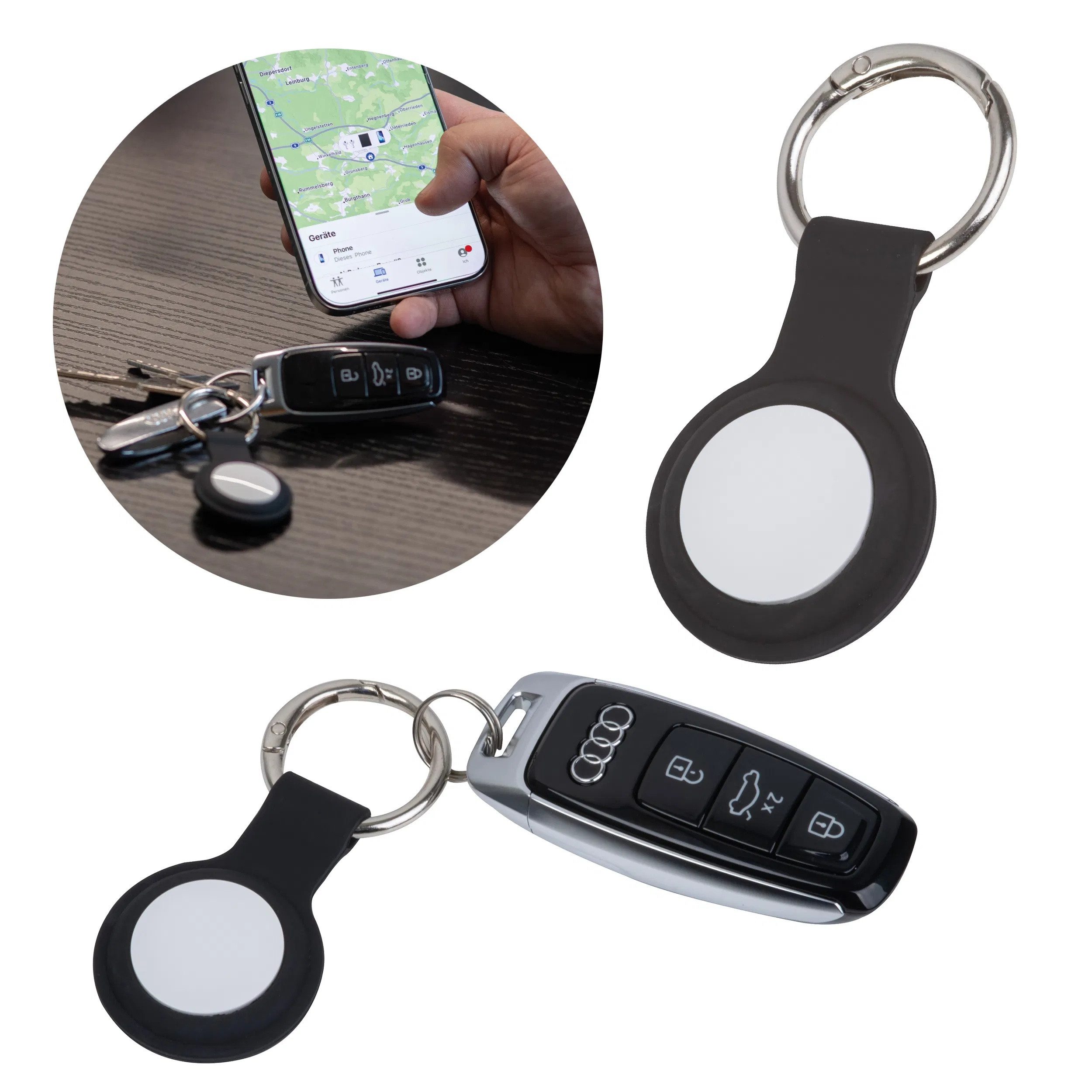 Macma Schlüsselanhänger Schlüsselanhänger mit Bluetooth Schlüssel-Tracker / Schlüsselfinder