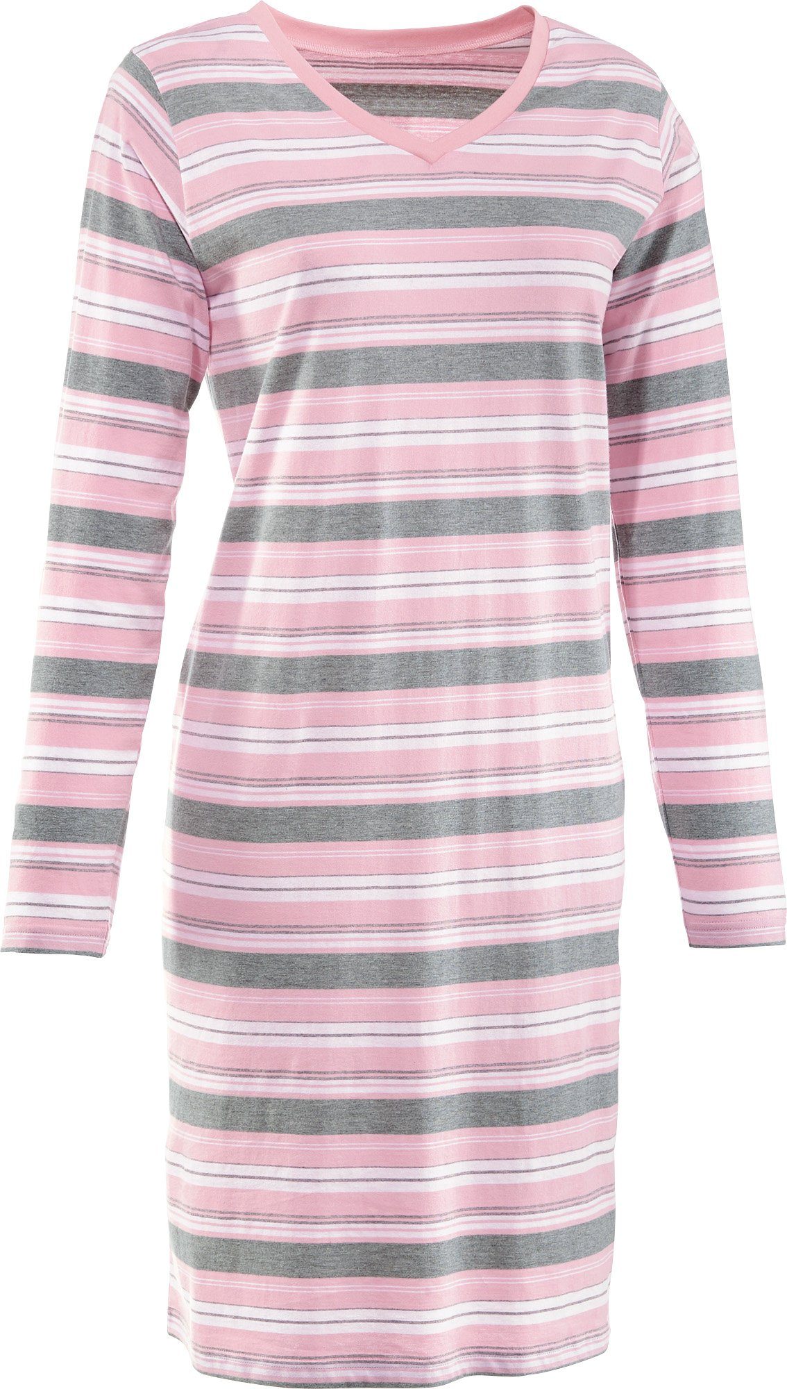 Streifen Single-Jersey Nachthemd Damen-Nachthemd (1-tlg) REDBEST