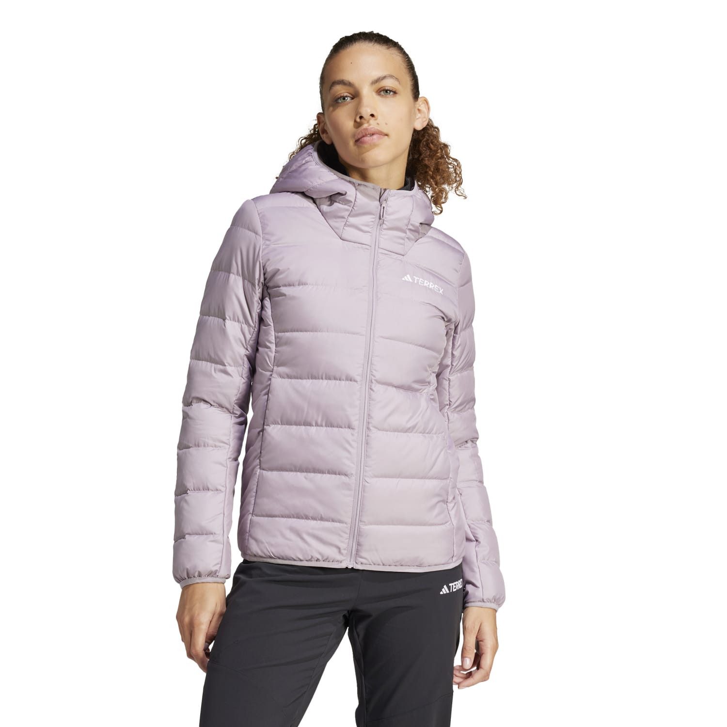 adidas Performance Funktionsjacke Daunenjacke Terrex Multi Light Hooded violett Damen