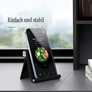 Lubgitsr Handy Ständer Faltbar 1 Stück, Verstellbarer Handy Halterung Smartphone-Halterung, (1-tlg)