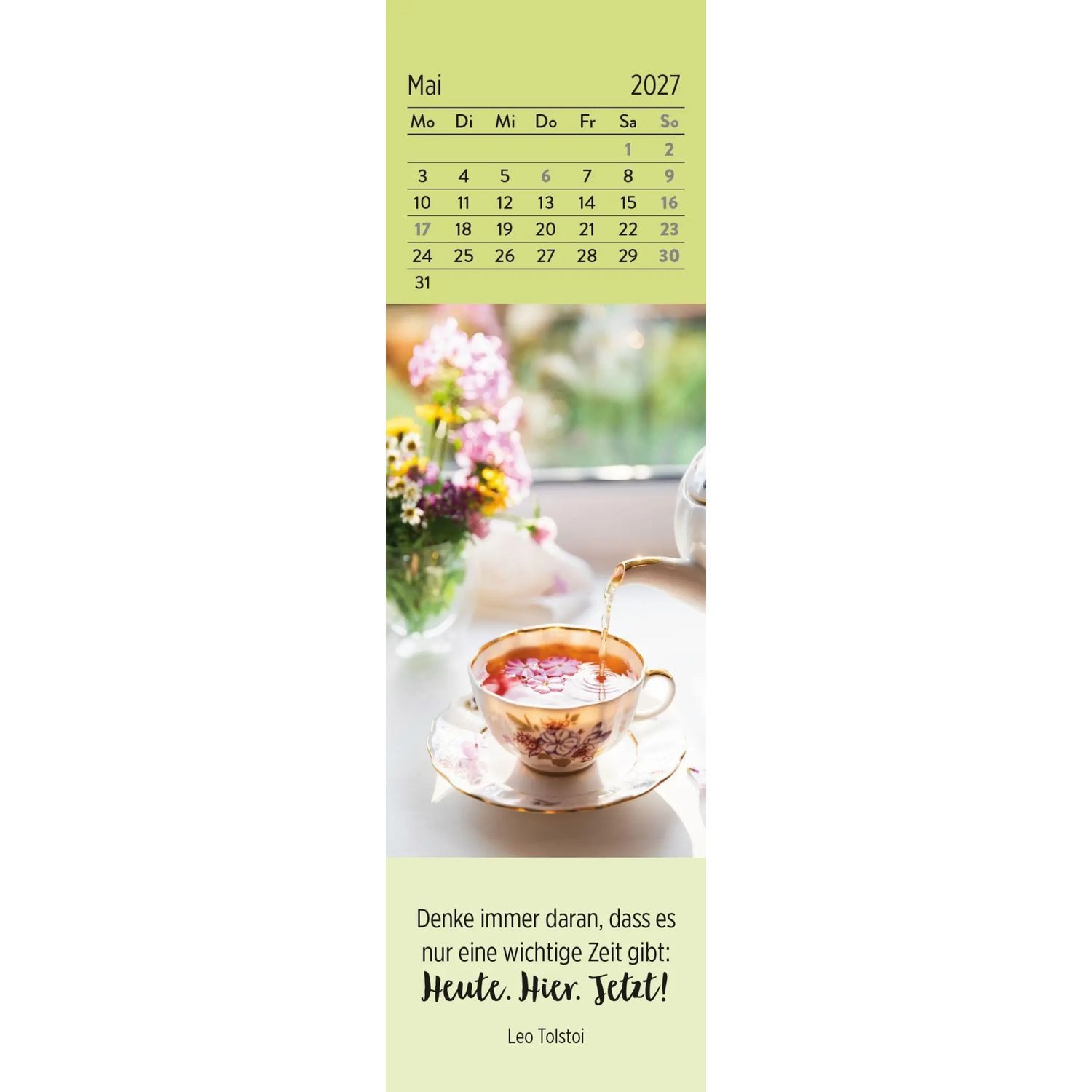 groh Verlag Monatskalender Lesezeichenkalender 2027: Gute Gedanken