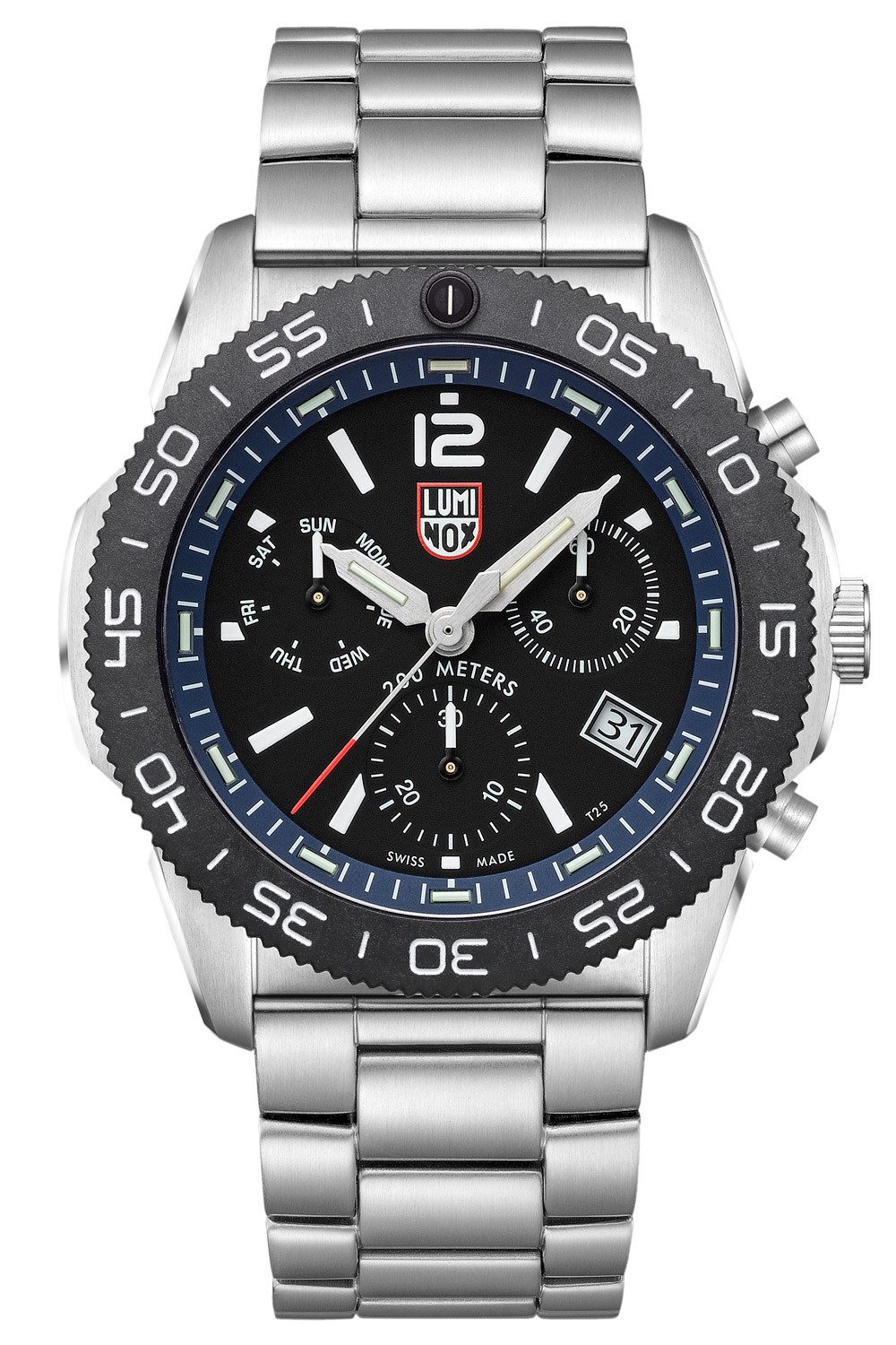 Luminox Taucheruhr Chrono Pacific Diver Stahl/Schwarz