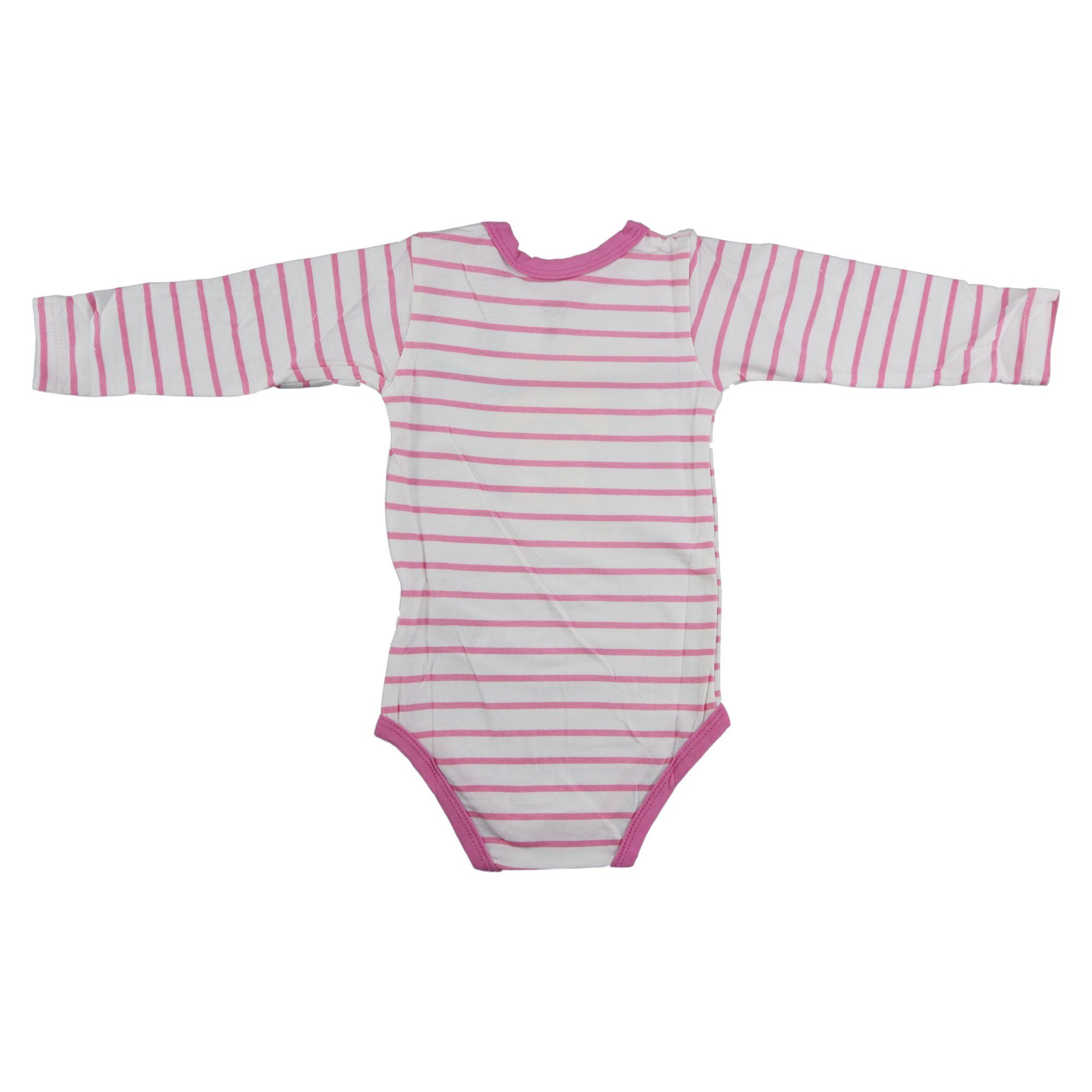 Disney Minnie Mouse Langarmwickelbody Minnie Maus Baby gestreifter kurzarm body Strampler Gr. 68 bis 92