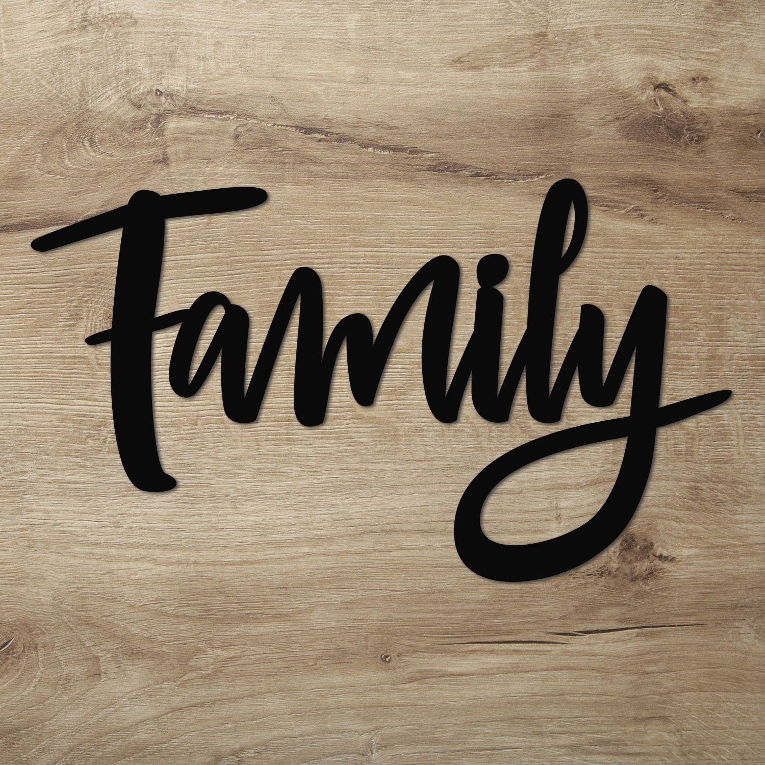 Namofactur 3D-Wandtattoo Wanddeko Schriftzug "Family" Wandbild günstig online kaufen