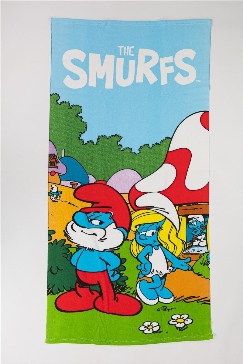 Die Schlümpfe Strandtuch 70x140 cm Badehandtuch für Strand und Pool, (1-St)