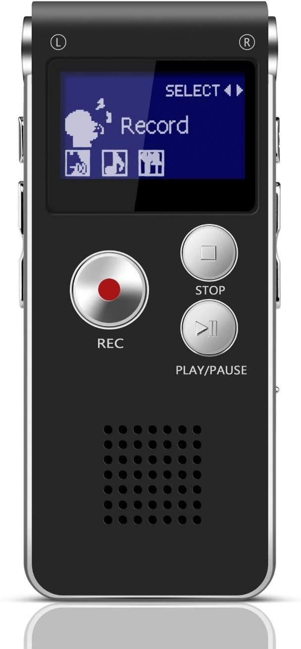 Diktiergerät Digital Tragbar  Audio Sound Voice Recorder Aufnahmegerät MP3. 