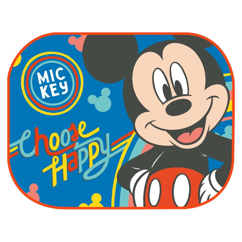 Seven Polska Autosonnenschutz MICKEY & MINNIE - Disney Sonnenschutz, Schattenspender, 2 Stück, 44 x 35 cm