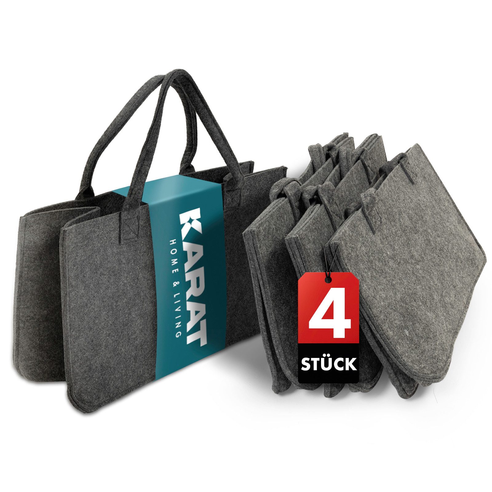 Kubus Allzweckkorb Avalon, Filztasche, Einkaufstasche, Kaminholztasche günstig online kaufen