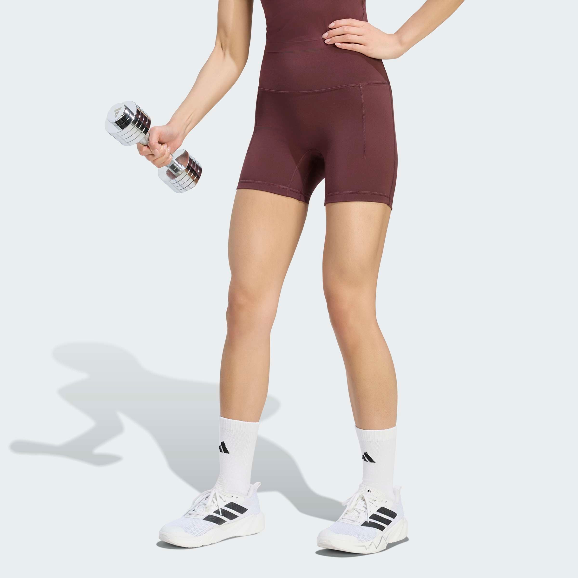 adidas Performance Shorts 3-STREIFEN STUDIO ALL ME BOOTY LEGGINGS, KURZ
