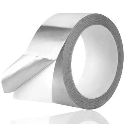 toolmate® Klebeband 2x 25 Meter Aluminium Klebeband - Dichtband Hitzebeständig Alu Tape (2er Set, 2-St., 2x Aluminium Klebeband 25m) Dichtband