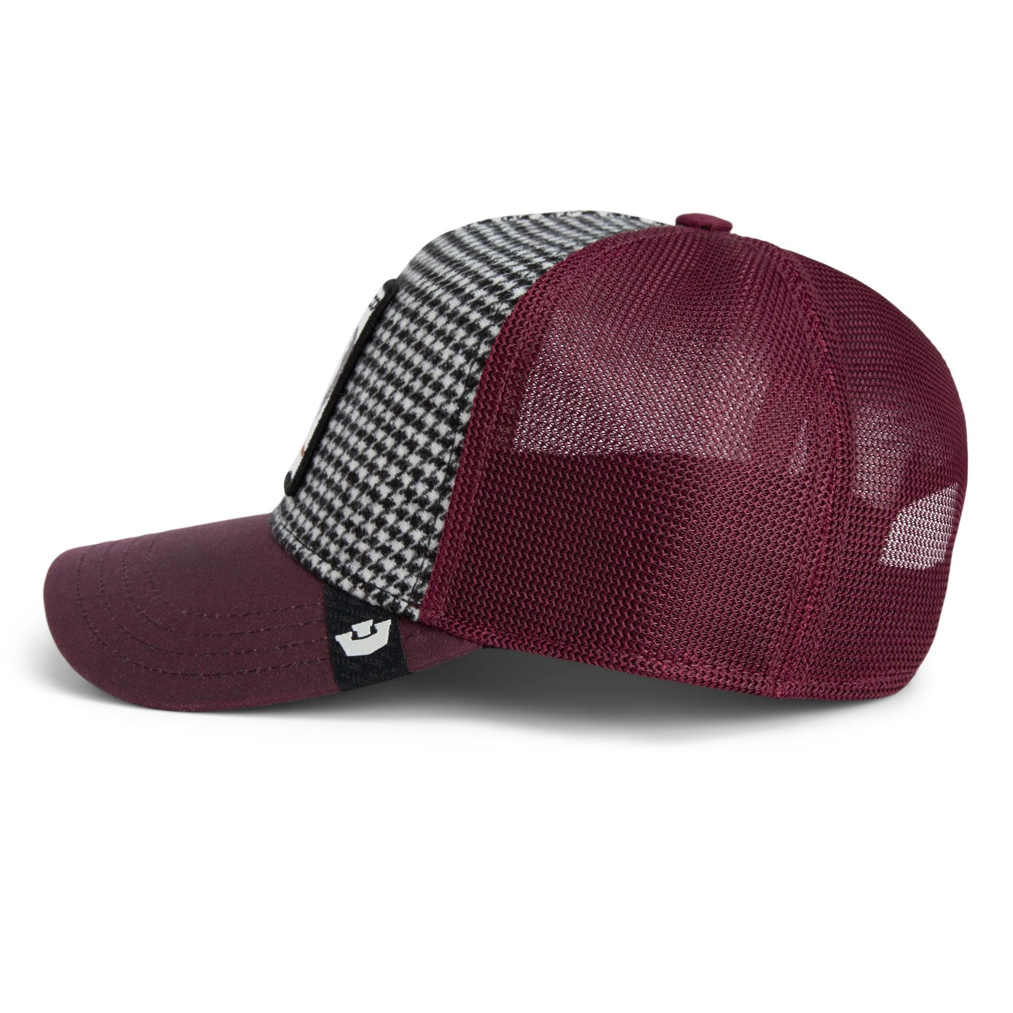GOORIN Bros. Trucker Cap Goorin Bros. Trucker Cap Dapper Rooster HOUNDSTOOTH (Basecap, Basecap, Meshcap, Trucker Kappe) Bedruckte Innenseite