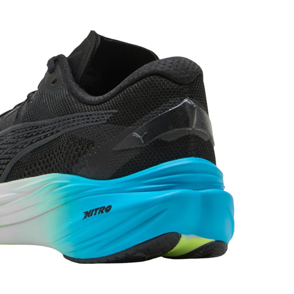 PUMA Deviate Nitro 3 (Dämpfung) schwarz/blau Herren Laufschuh