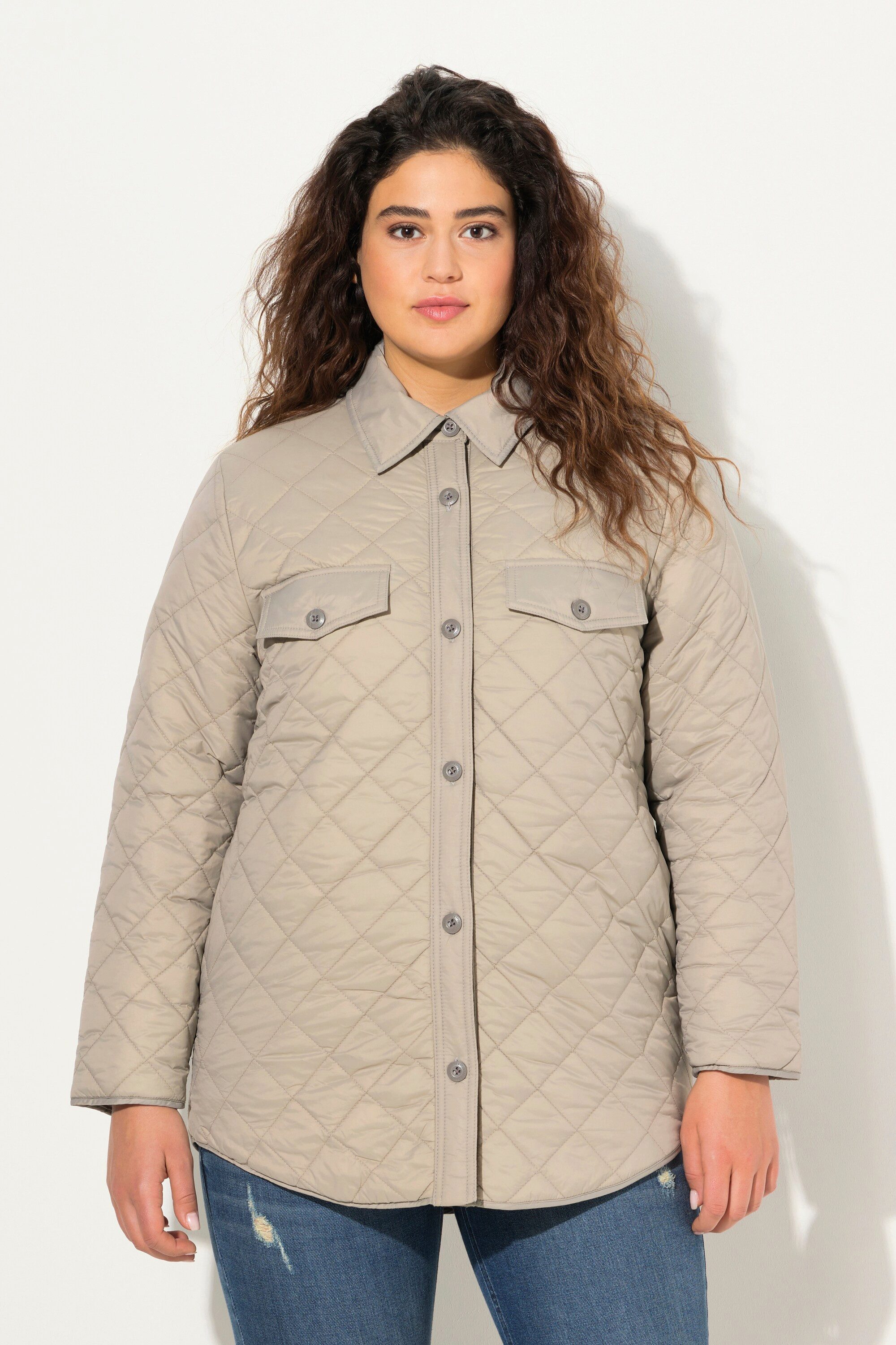 Ulla Popken Steppjacke Stepp-Hemdjacke günstig online kaufen