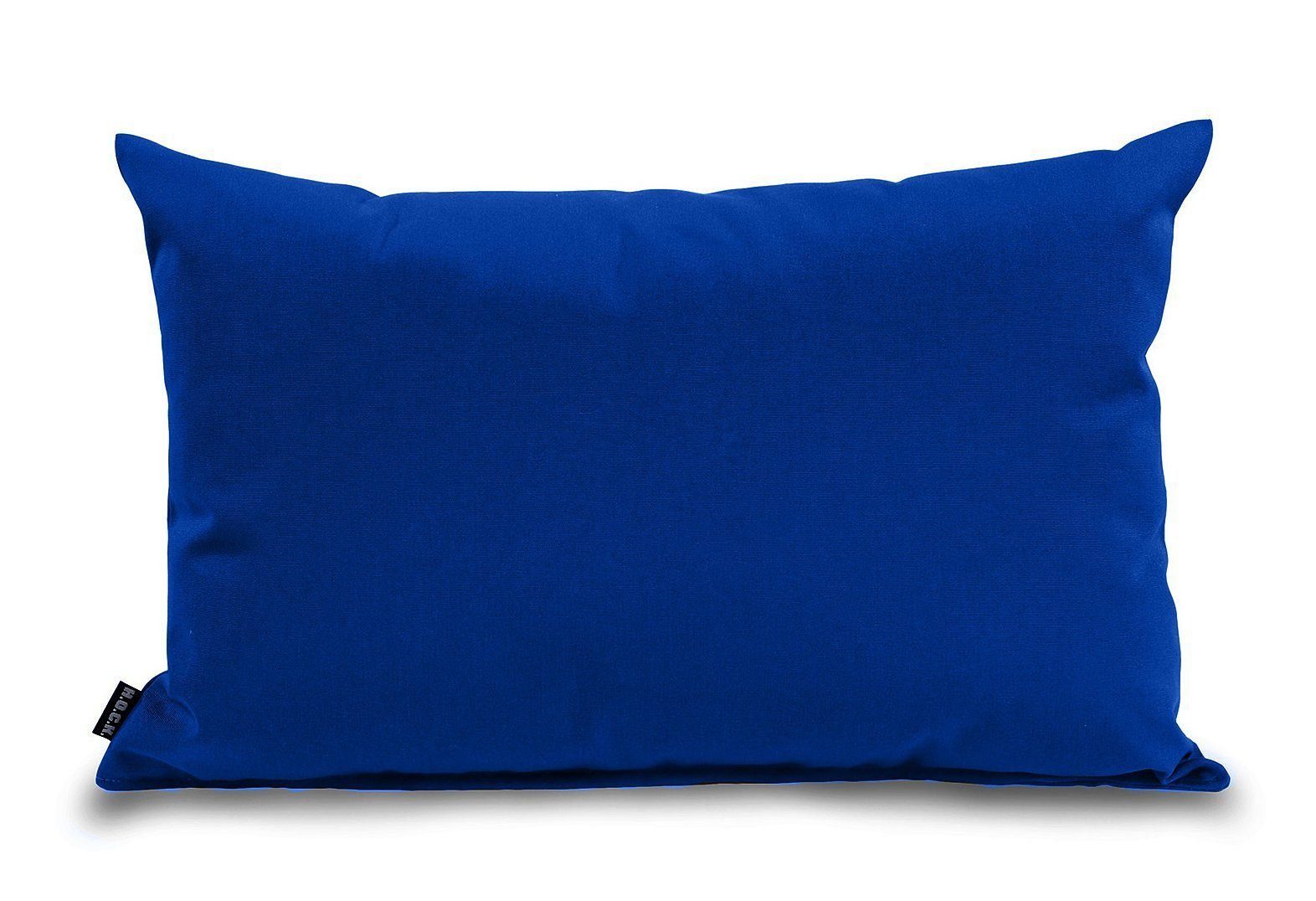 H.O.C.K. Dekokissen Classic Uni, Kissenhülle mit Füllung, 1 Stück, 60/40 cm blau