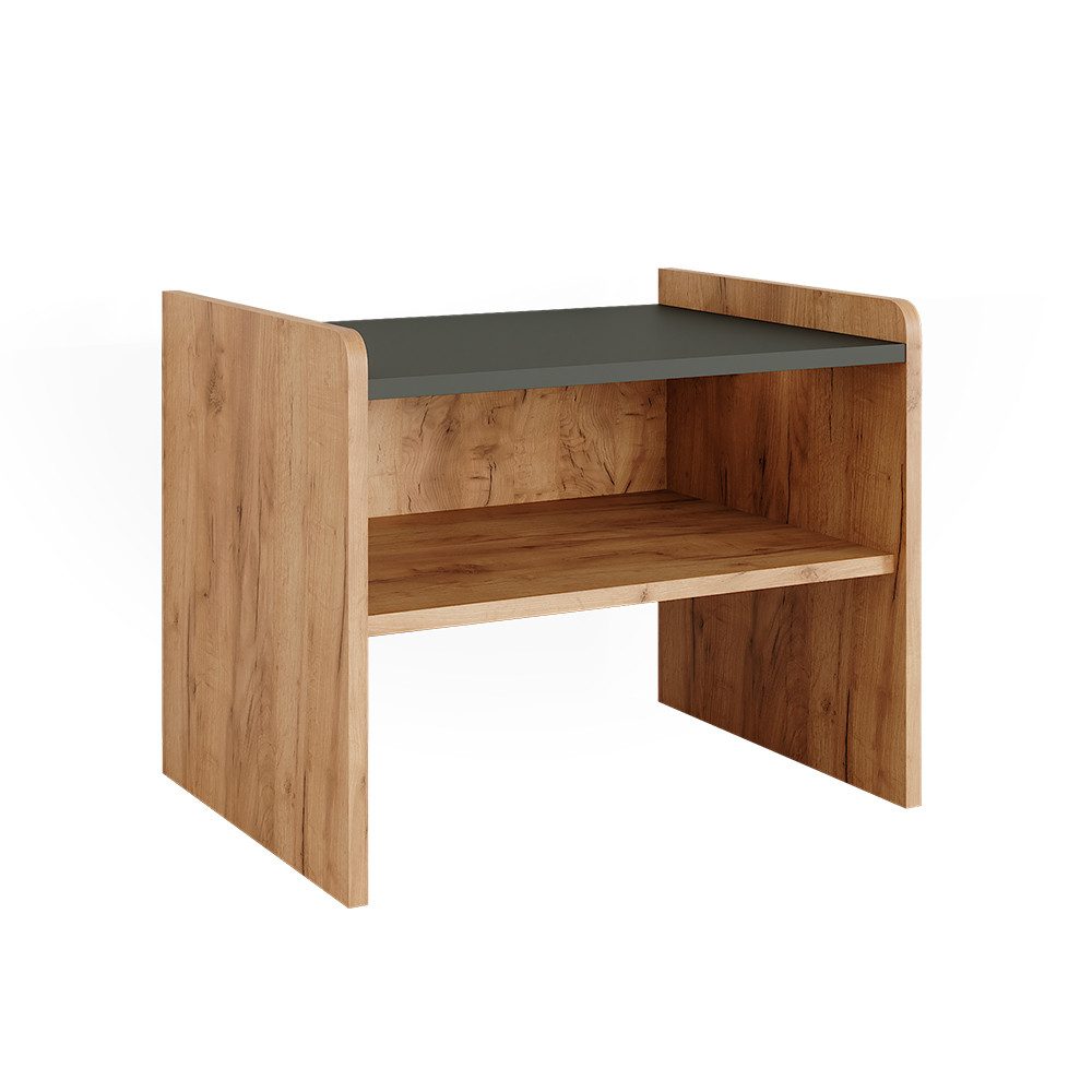 Vicco Sitzbank Roman, Goldkraft Eiche/Anthrazit, 53.5 x 41.1 cm