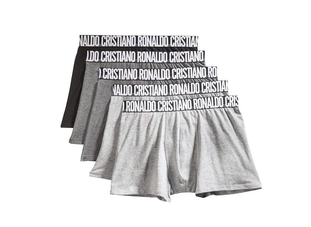CR7 Boxer CR7 5er Pack Boxershorts Trunk Herren by Cristiano Ronaldo Grau Mix XL