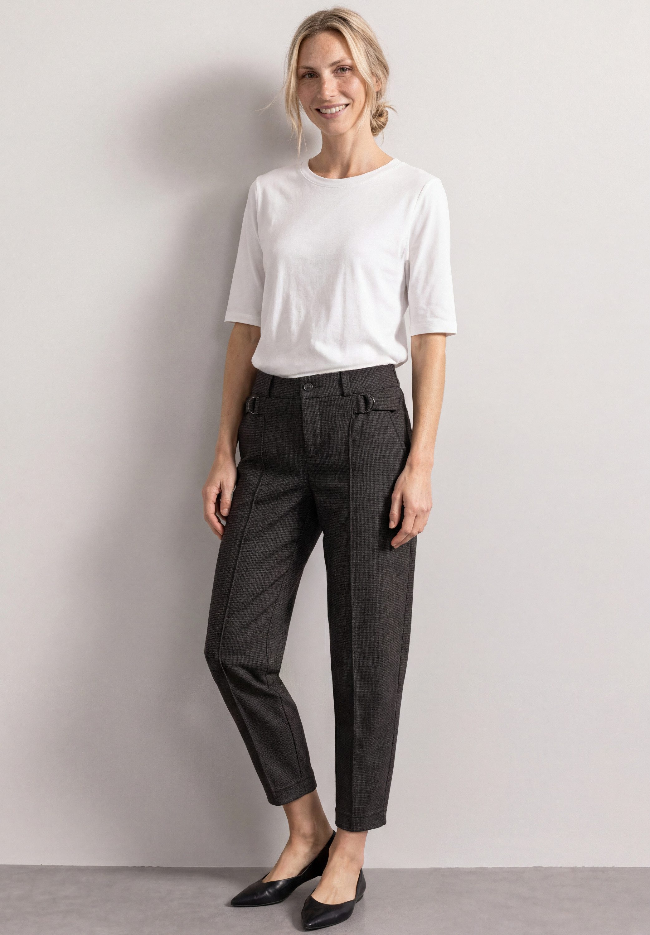 STREET ONE Stoffhose High Waist