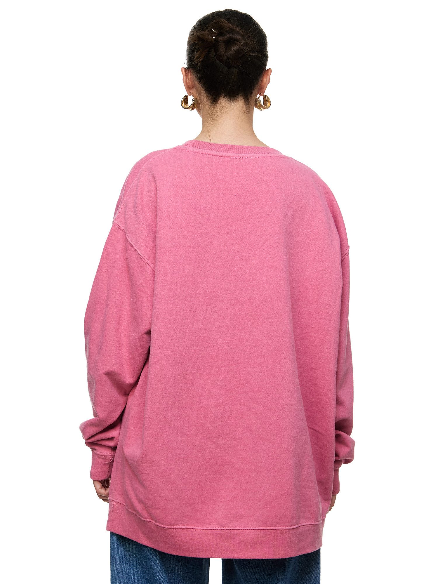Worldclassca Sweatshirt Worldclassca Oversized Sweatshirt Teddybär Bär Print Langarm Pullover Print - "Bear with me, it’s been a long day"