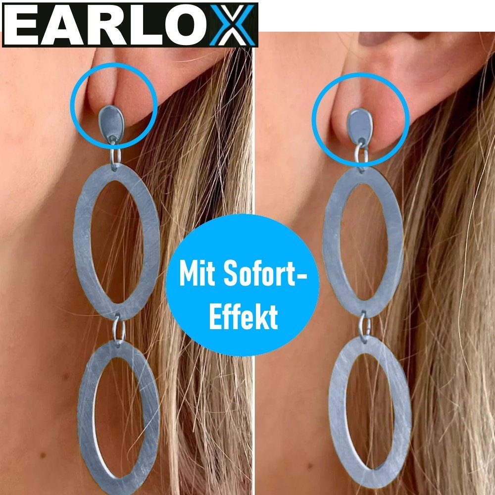 Ohrlöcher gerissene Einhänger Tapes Ohrläppchen Earlobe Ohrlochschutz für Ohrschmuck MAVURA gegen / ausgeleierte, EARLOX