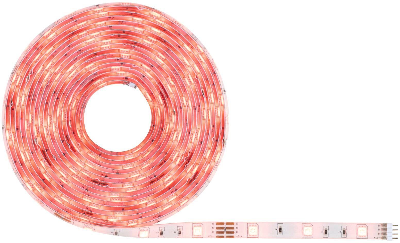 1-flammig, Stripe DC SimpLED LED-Streifen Paulmann Weiß Kunststoff, 5m Zigbee Metall RGB 230/12V Set