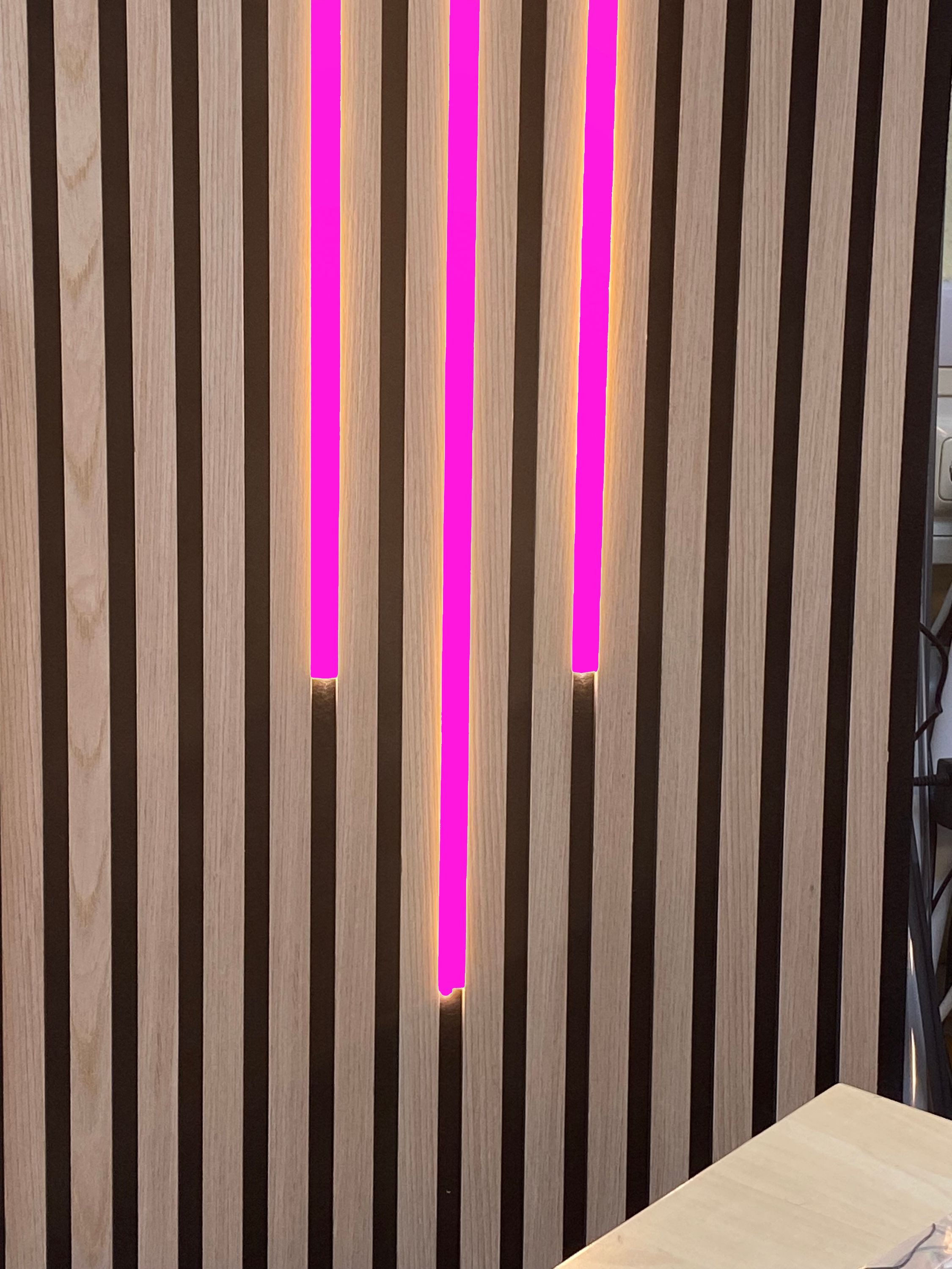XENON LED Dekolicht 4774 SMART Leuchte ALU Schiene Slime 3x1,5m matt PINK + Netzteil, Xenon / PINK