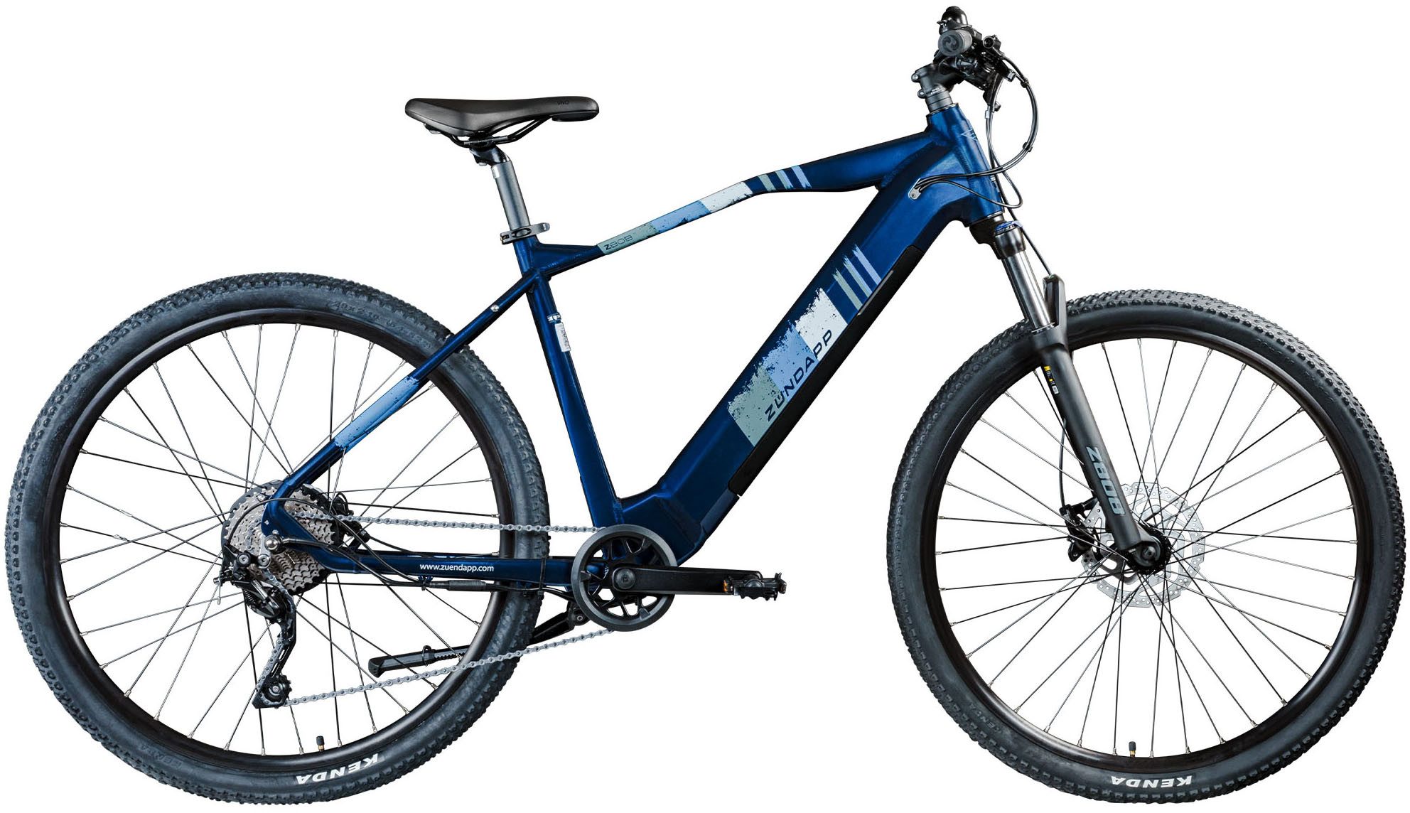 Zündapp E-Bike Mountainbike Z808, 10 Gang Shimano Deore RD-T6000 Schaltwerk, Kettenschaltung, Heckmotor, 550 Wh