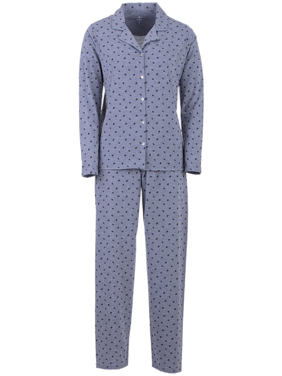 zeitlos Schlafanzug Pyjama Set Langarm - Kussmund günstig online kaufen