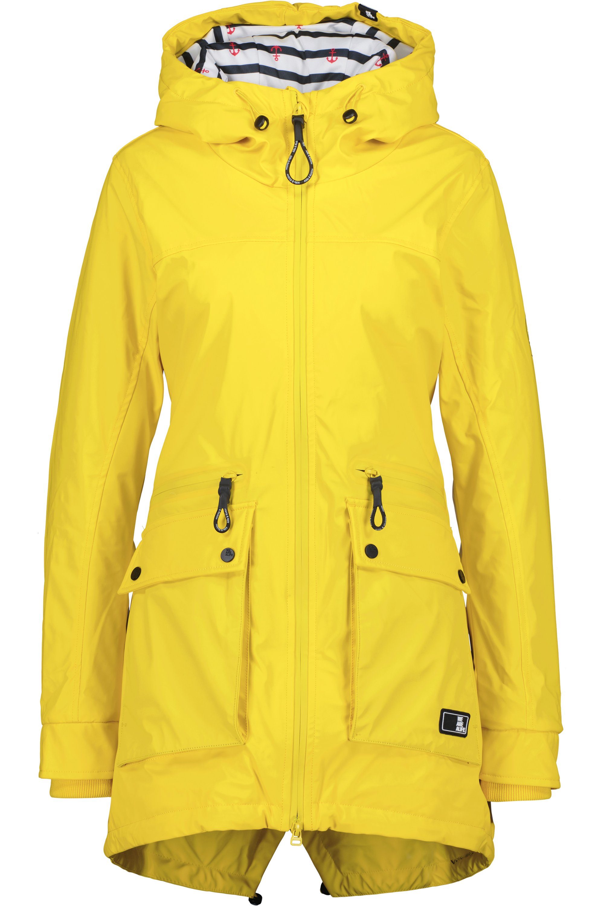 & Langjacke Rainstyle Alife AudreyAK Langjacke, Coat citron Damen Kickin Übergangsjacke A