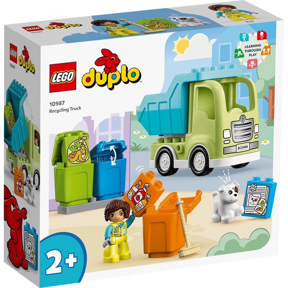 LEGO® DUPLO® Town 10987 - Recycling-LKW Konstruktionsspielsteine, (15 St), Bauset, Spielset für Kinder ab 2 Jahren