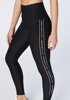 JETTE SPORT Leggings mit seitlichem Logo-Druck (1, 1-tlg)